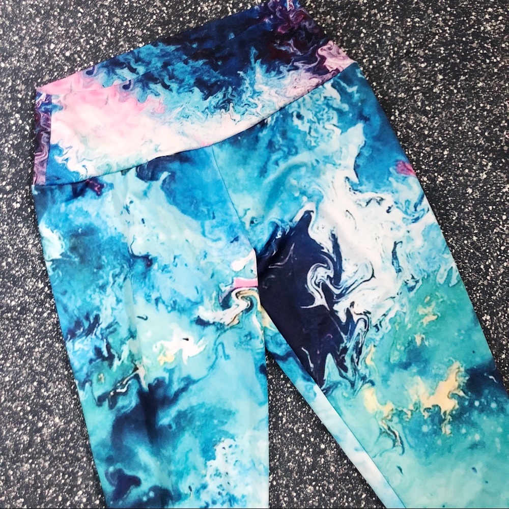 Watercolor Yoga Leggings Pants